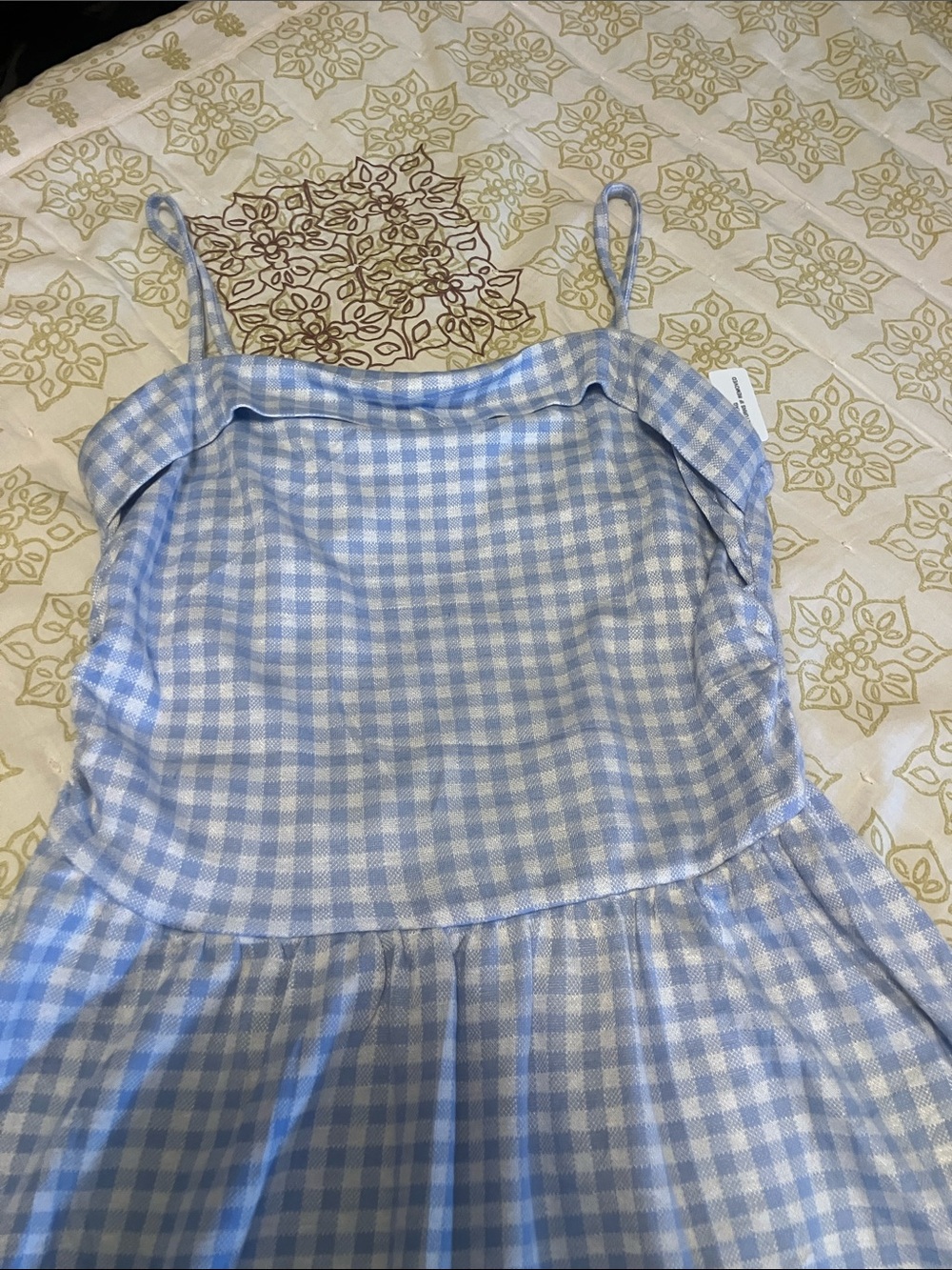 Cider Blue White Gingham Dorothy Retro Dress NWT - Picture 2 of 4